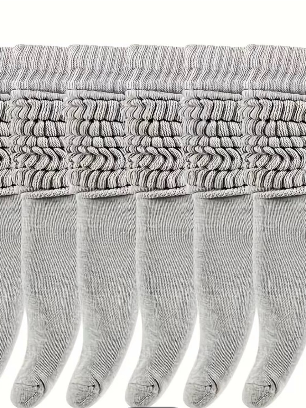 Women's Crew Socks in Light Gray - Soft Everyday Hosiery